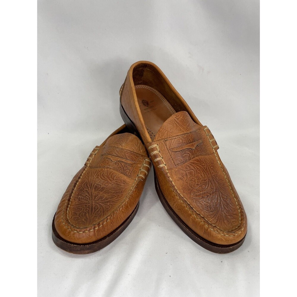 Yuketen vintage Leather Loafers, leather sole, Handmade in USA